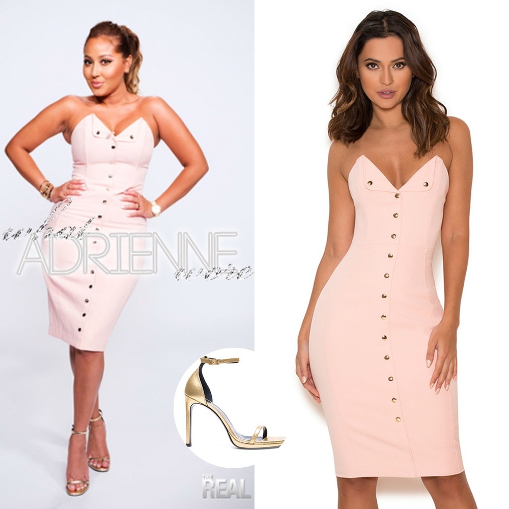 House of CB Merciena Pale Pink Dress Medium RARE - Picture 8 of 16